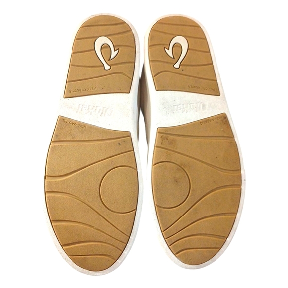 O'lakai Kohu White Sneakers Classic Tennis Shoes Men's size 7 - Picture 8 of 13